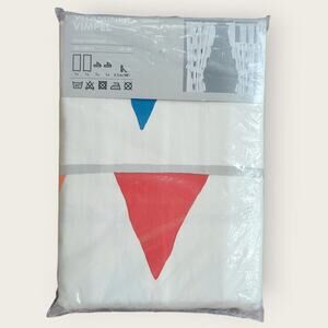 IKEA Vitaminer Vimpel Curtain Panels 47"x98" Colorful Pennant Flags Kids Room